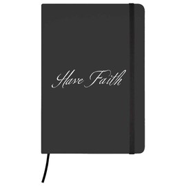 A5 'Have Faith' Black Hardcover Ruled Notebook (NB00075398)