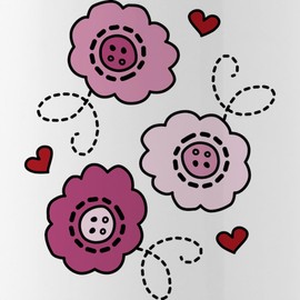 CafePress Pink Princess Flowers Stainless Water Bottle 1 1.0L (34 oz) Stainless Steel Water Bottle