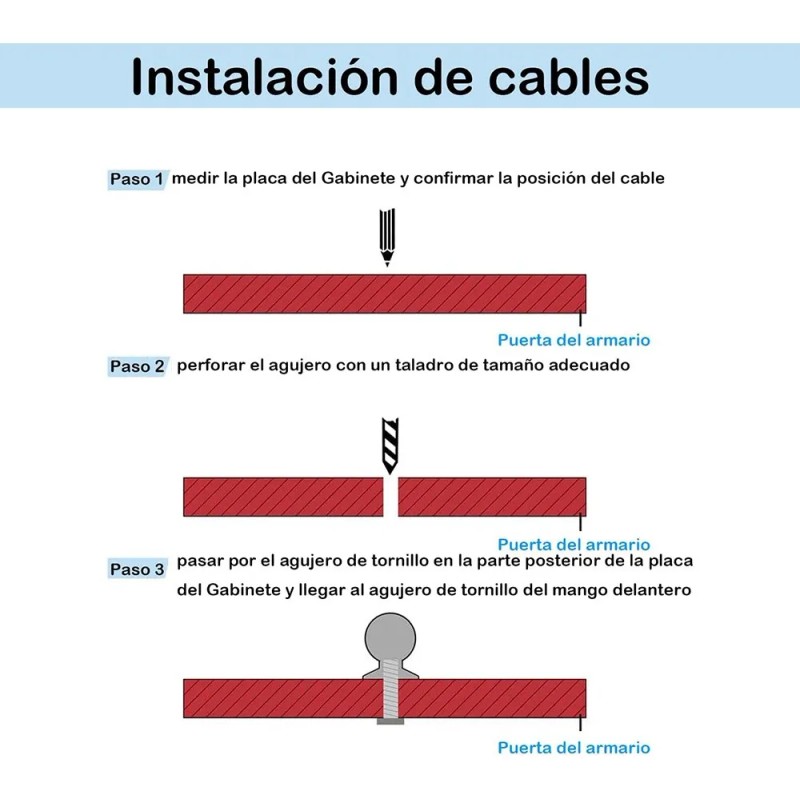 Jaladera Boton Cuadrado Acabado Negro Mate 10piezas
