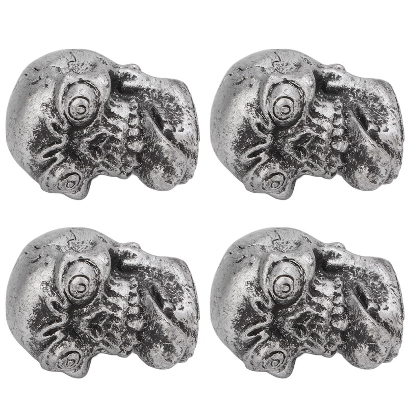 4PCS Tire Valve Cap Set Skull Style Dustproof Universal for