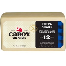 Cabot Creamery Extra Sharp Naturally Aged Cheddar Cheese, 1.5 lbs.