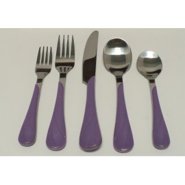 FIESTA LILAC SWIRL FLATWARE 5 Pc Set: "New 1995 Original Stock" FREE SHIPPING