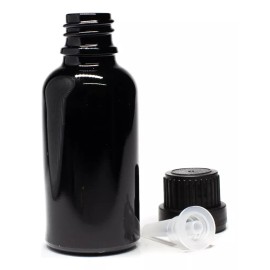 Meliars Frasco 50 Ml Negro Inserto Gotero Tapa Inviolable (20 Pzs)