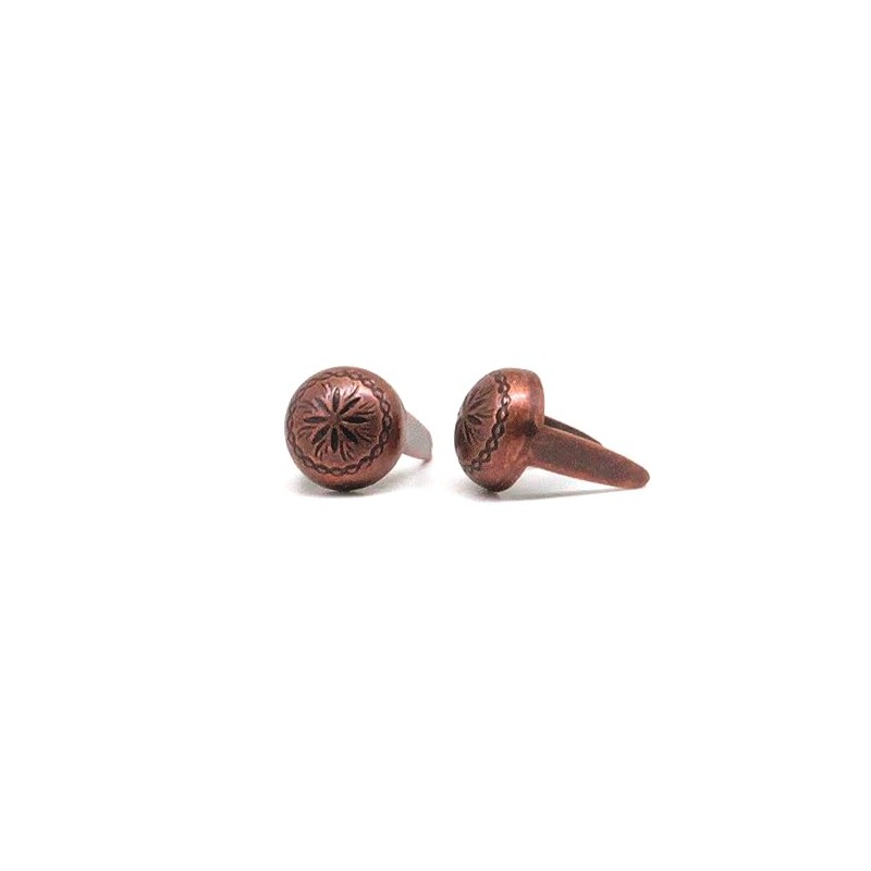 Sunburst Nail Head Antique Copper 1/4" Dia. Spots 100 pk