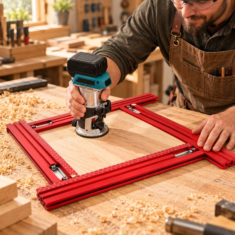 40cm Adjustable Guide Rail for Woodworking – Auxiliary Backing Bracket