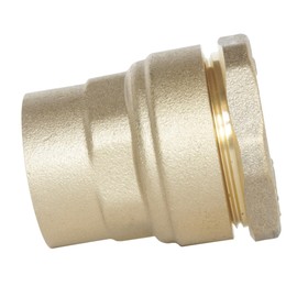 SOMATHERM FOR YOU - Straight connection with female thread made of brass for PE pipe D40 - F33/42 - One-way technology for assembly, which guarantees the correct installation of the connection.