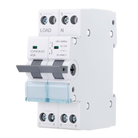 Manual Transfer Switch Mains Unlock 40A 2P + 2P MTS AC Automatic Magnetothermic Modular Switch