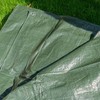 Green Tarpaulin Cover - 50gsm Thick - Waterproof, Weatherproof, Frost-Resistant,