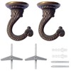 OBSTKUCHEN 2 Sets Large Swag Ceiling Hooks Heavy Duty Swag