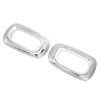 Pair Side LED Marker Light Covers Chrome Bezels Waterproof Heat