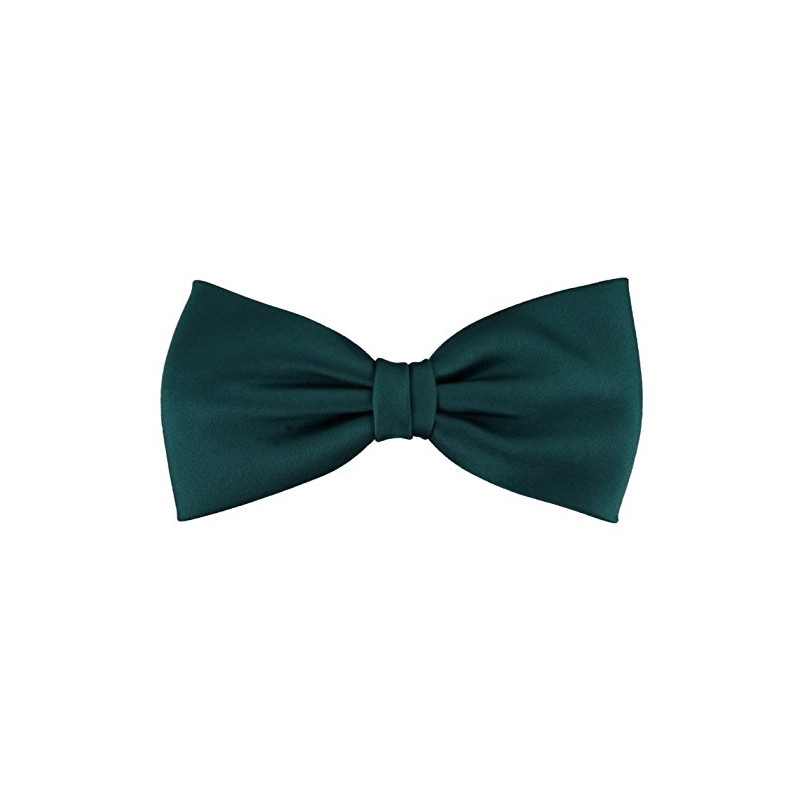 TigerTie Pre-tied Satin Bow Tie - Plain Colour + Gift