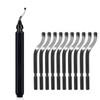 Kimlonton 12-Piece Deburring Bar (RB1100), Deburring Rotary Reamer, Deburring Tool,