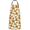 cromcu Capybara Apron,Oxford Fabric Adjustable Kitchen Apron with 2 Pockets,Waterproof