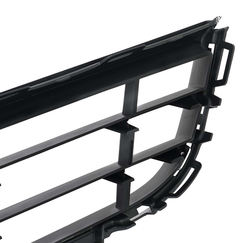 KARPAL Front Lower Bumper Grille w/Chrome Molding Trim Compatible with