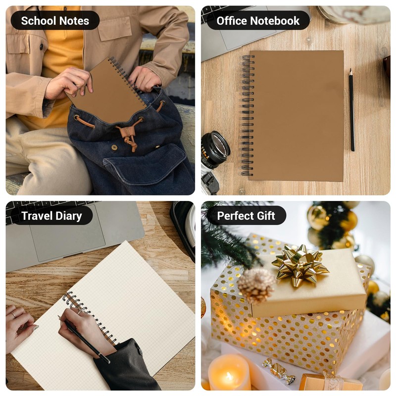 Yarotm Notebook A4 Squared - Notebook A4 Spiral Bound 21