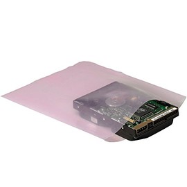 Pink Anti-Static Flat Poly Bag - 10 in x 6 in - 6 mil thick - SHP-10513 [PRICE is per BUNDLE]