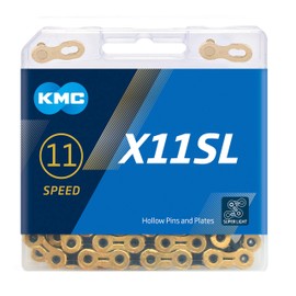 KMC Unisex's X11sl Chain, Gold/Black, 118 Link
