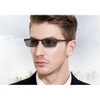 Men's Bifocal Reading Glasses Business Sun Photochromic Lens Metal Frame