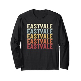 Eastvale California Eastvale CA Retro Vintage Text Langarmshirt