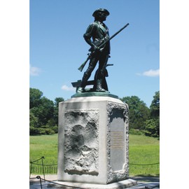 Minute Man National Park, Concord, Massachusetts, Statue, Old North Bridge, Souvenir Magnet 2 x 3 Fridge Magnet