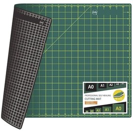 18'' × 24'' Perfect Self Healing Cutting Mat, Non-Slip Gridded Rotary Cutting Board, Necessary for Quilting, Sewing, Craft, Fabric & Scrapbooking(Green/Black), Mfr: CMA2-A