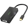 UVOOI 4K Mini DisplayPort to HDMI DVI VGA Adapter, 3-in-1