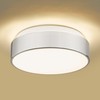 AUTELO 12" Flush Mount Ceiling Light Fixture, Frosted Glass Shade