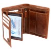 Wildery® #WI108C Men's Leather Wallet with RFID Protection in Portrait