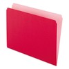 Pendaflex 152RED Colored File Folders, Straight Cut, Top Tab, Letter,