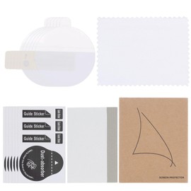 HARFINGTON 6pcs Watch Glass Screen Protectors 37mm HD High Definition Anti-Scratch Waterproof Ultra-Thin TPU Universal Smartwatch Screen Protective Film with Cloth Sticker Scraping Card