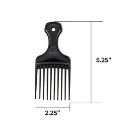 Superhairpieces Afro Hair Comb 4-Pack Detangling Brush for Afro Kinky Wavy Curly Coily Hair Afro Hair Braid Styling Hairdressing Tool (4-Pack)