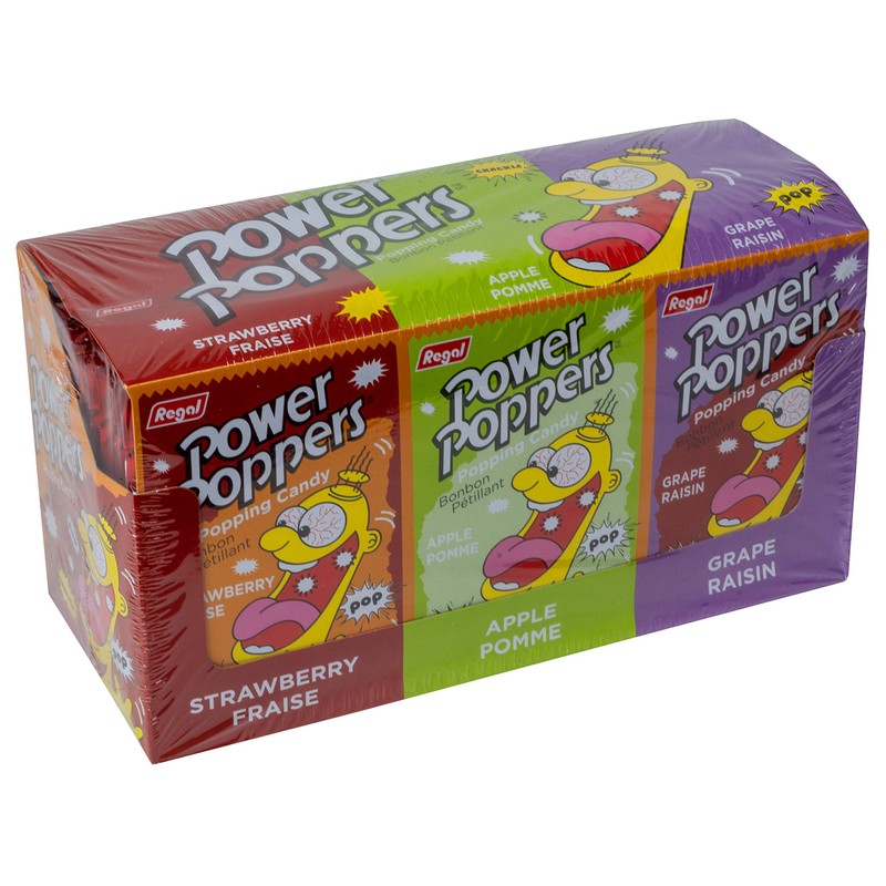 Regal Power Poppers Exploding Candy, 5.5 g (Pack of 48)