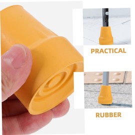 SAFIGLE 6Pcs Cane Tips Nonskid Rubber Protectors for Walking Sticks Trekking Poles Lightweight Durable Slip Foot Pads Essential Accessory for Stability and Safety