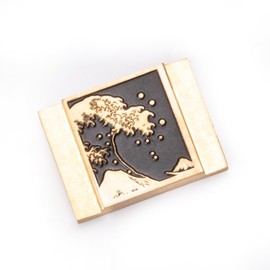 Kanagawa Wave Pattern Camera Metal Hot Shoe Cover for Sony A1 A7C A7CR A7CII A7R A7M2 A7M3 A6700 A6600 A6500 A6400 A6300 (Copper Alloy-for Sony)