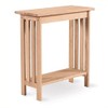 Pemberly Row Transitional Wood Mission Entry Table in Natural