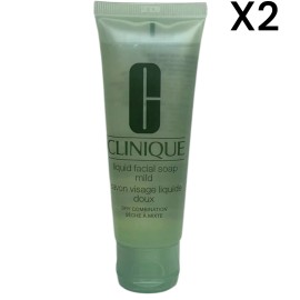 Clinique 2 x Clinique  Liquid Facial Soap, Mild,  1.7oz x 2= 3.4oz Dry Combination Skin