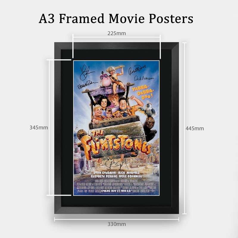 HWC Trading John Goodman Rick Moranis The Flintstones A3 Framed
