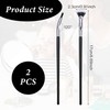 2PCS Folding Angle Scalloped Lash Brush Creates Clump-Free Lashes, New
