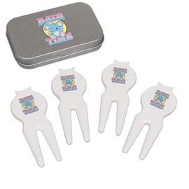 Azeeda 'Bath Time' Golf Divot Tool/Repair Fork Gift Set (GO00071834)