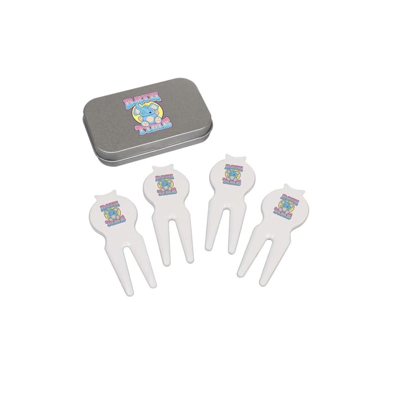 Azeeda 'Bath Time' Golf Divot Tool/Repair Fork Gift Set (GO00071834)