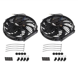 ANTUKO 2Pcs 12V 12 Inch Radiator Cooling Fans Kit Replacement for 2012-2015 Impreza/WRX/Camry/Accord/Civic/WRX STI