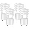 Honoson 4 Pack GU24 CFL Light Bulbs 13W T3 Spiral