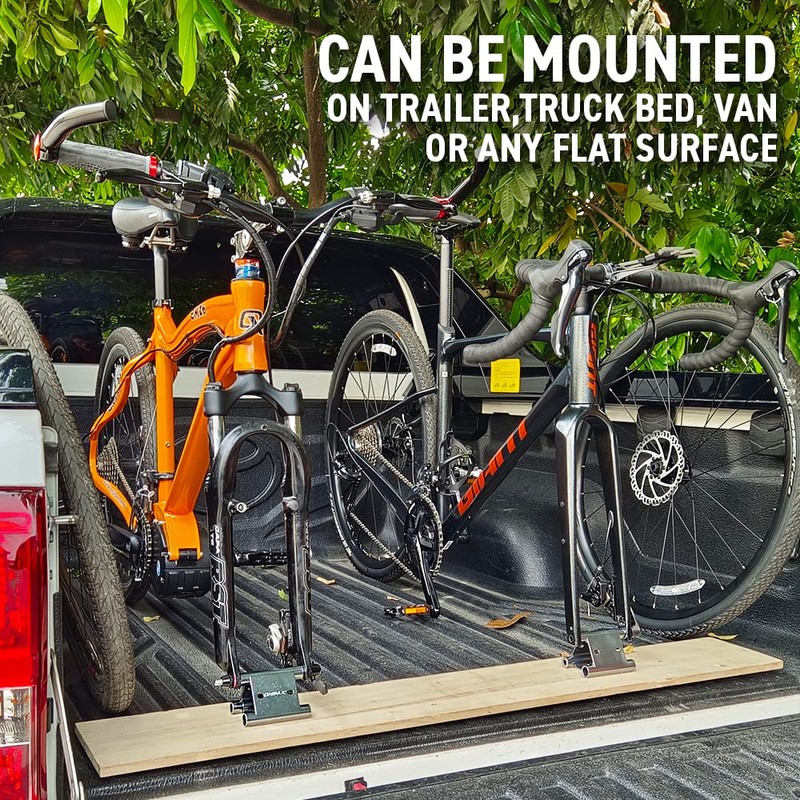 ONIPAX Triangle Bike Fork Mount Hitch Rack; For 15mmx110mm, 12mmx100mm,