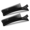 2-Pack Black Grip Hair Clips – 5.7" x 1.37" Sectioning