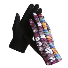 Belle Dame Women’s Multicolor Touchscreen Gloves Winter Gloves Driving Gloves Warm Lining (One Size)