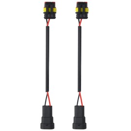 BGTXINGI 2Pcs D1S D2S D3S D4S to 9005 9006 Wiring Harness Socket Adapter Connector for Headlight Fog Light Conversion Adapter Cable