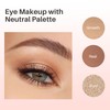 FV Natural Finish Eyeshadow Palette, 4 Matte & Metallic High
