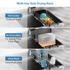 GSlife Large Capacity Expandable Dish Drying Rack with Absorbent Mat,