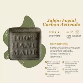 Matimati Jabón Facial Carbón Activado Antiacné Y Exfolia Matimati 45g