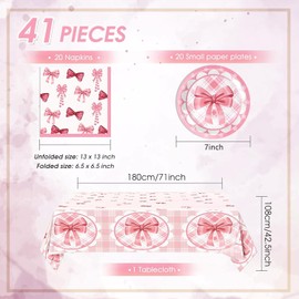 Party Tableware Set, Birthday Decoration Set, Party Tableware Children's Birthday Decoration, Birthday Decoration Set, Party Decoration Tableware Party Supplies Set (Pink)